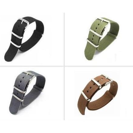送料無料 4本組 短め 腕時計 ベルト 20mm NATOタイプ 時計ベルト 時計 