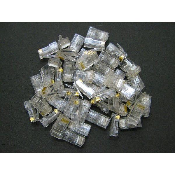 最大58%OFFクーポン 送料無料 LANコネクター モジュラー CAT5 100個 自作用 モジュラプラグLAN コネクター RJ-45 8極8芯 8P8C カテゴリ5e RJ45コネクタプラグ ネットワークケーブル CAT5E コネクタプラグ シールド8P8C 8ピン 100個