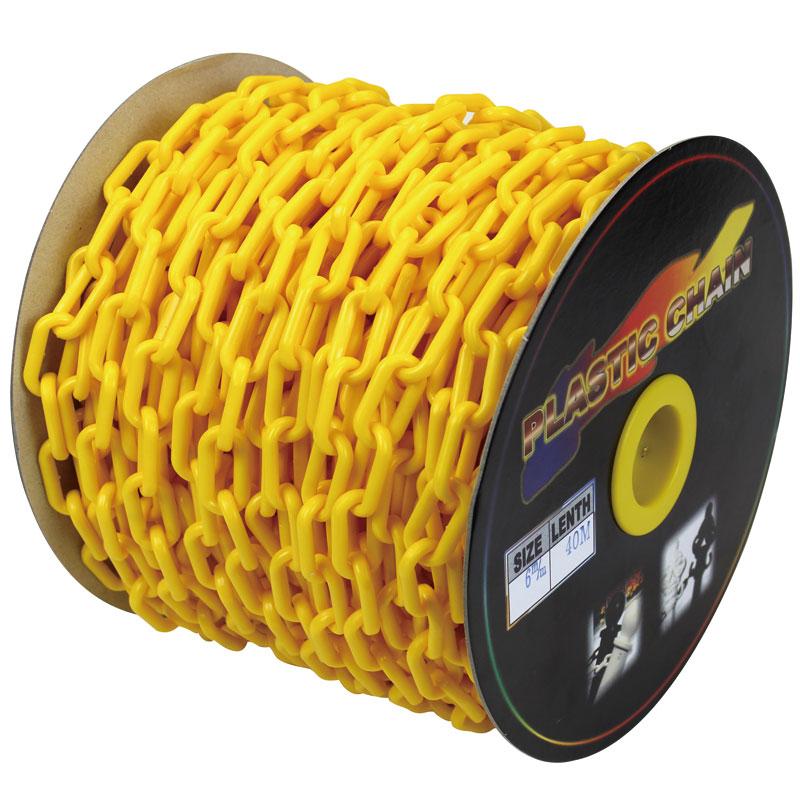 プラスチックチェーン φ6×40M 黄色 | 