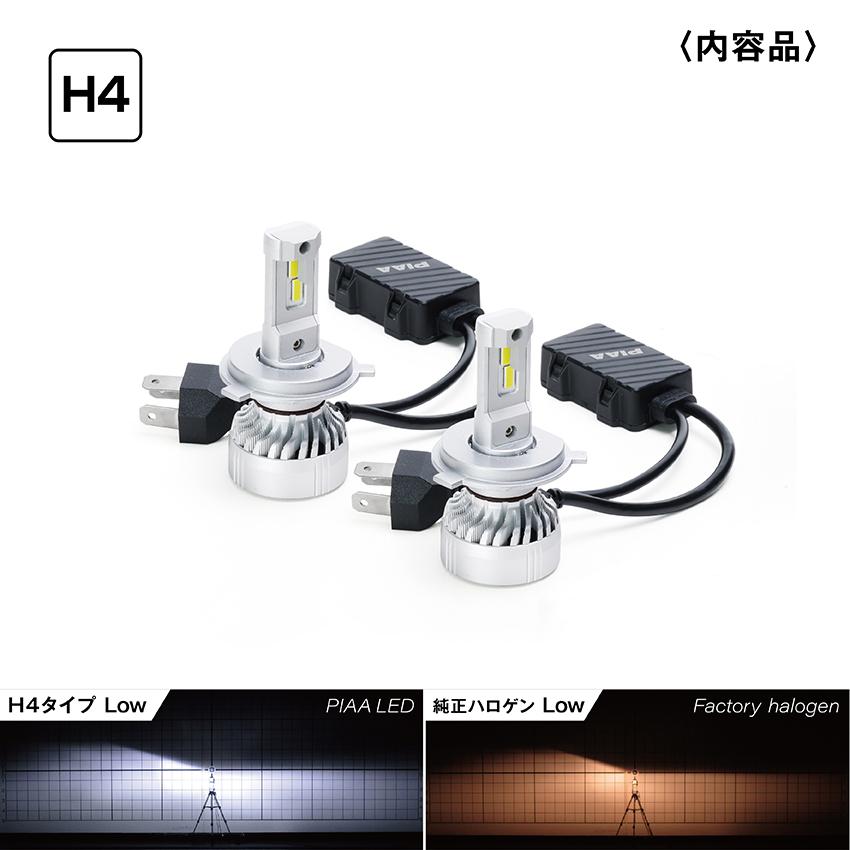 PIAA 【MODE】24V対応 H4 PIAA LEDヘッドライト2個入 6000K 約3500lm