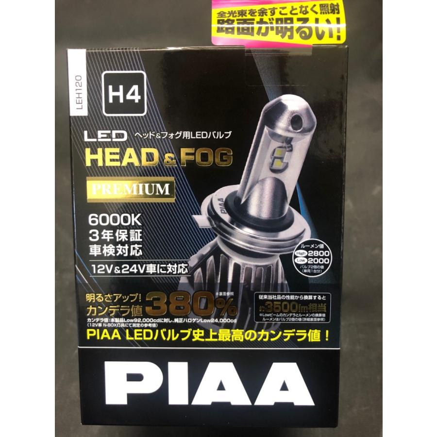 MODE]PIAA H4対応LEDバルブとライトの凍結防止融雪ヒーターのセット  