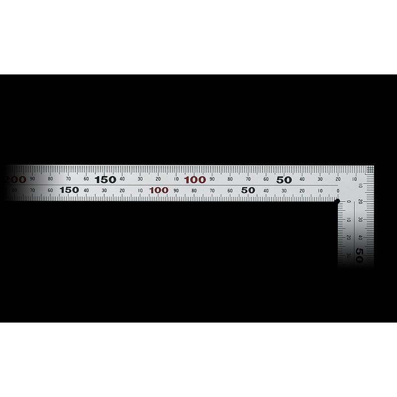 シンワ測定 曲尺厚手広巾 シルバー 50cm 表裏同目 8段目盛 JIS