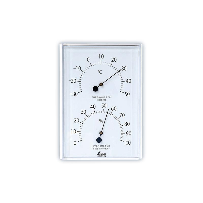 目玉商品 シンワ測定 温湿度計 W−1 角型 ホワイト 70510 : TOOLS ONLINE SHOP