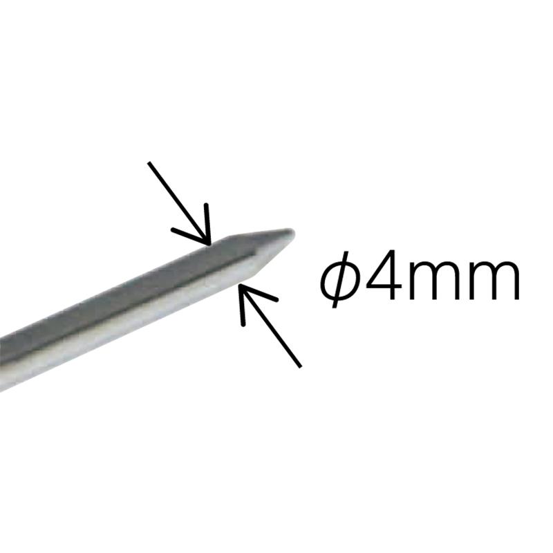 シンワ測定 温度計 V−1 丸T字型 0〜100℃ φ3．5×13cm