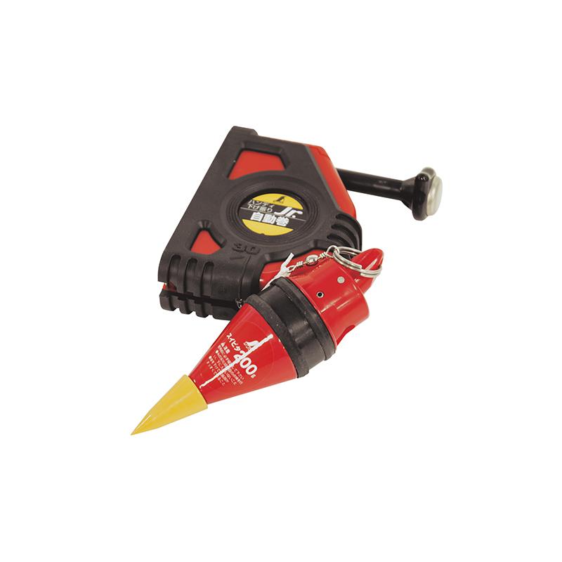 シンワ測定 ハンディ下げ振り Jr． 自動巻 スイピタ200g付 赤