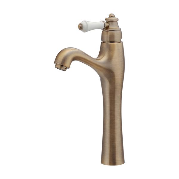 カクダイ 183-332-AB シングルレバー混合栓(トール)//オールドブラス