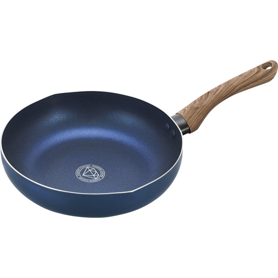 ダイヤモンドコーティング深型フライパン*9 カクセー CF-03 Confort -コンフォート- IH対応 ダイヤモンド