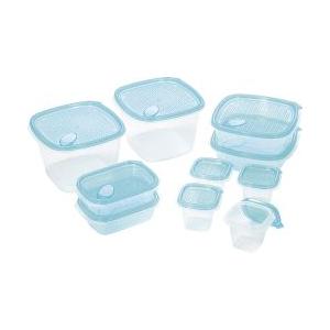 カクセー CB-10PC クリアブルーコンテナ ワンタッチ 10PCS : TOOLS
