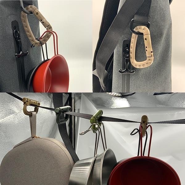 アイガーツール EGタクティカルカラビナ TAC-2KH カーキ : TOOLS