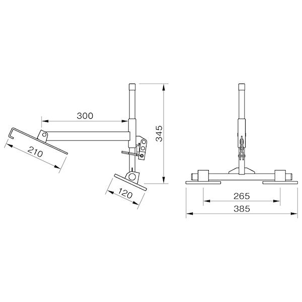 いらかくんやね用足場2個セット 屋根用足場 いらかくん HL-36 1セット(2個入) 伊藤製作所（直送品