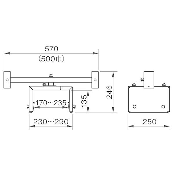 123 伊藤製作所 SBH-E 縁石用サインホルダー 550巾 : TOOLS ONLINE