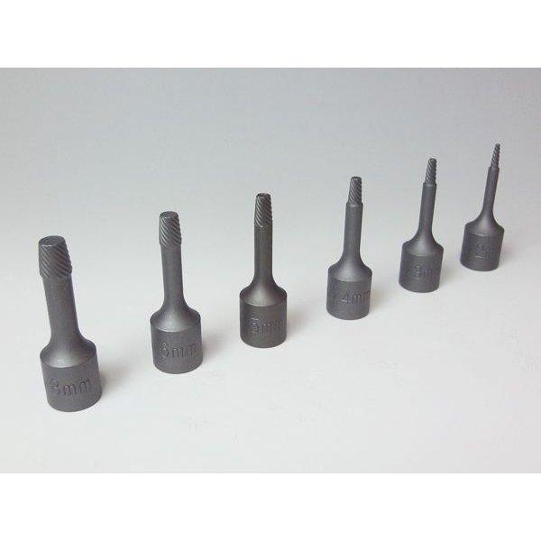ソケット6本セット 逆タップエキストラクタービット3/89.5mm ソケット6本セット 逆タップエキストラクタービット3/89.5mm
