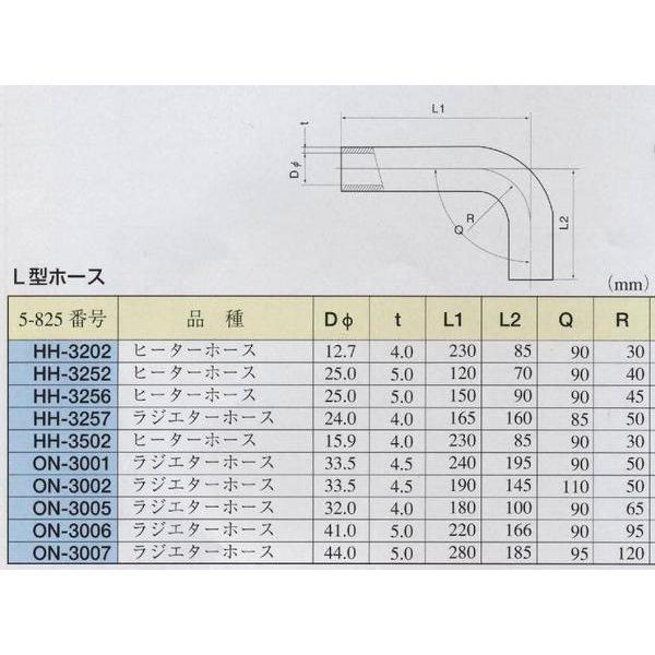 L型 汎用ラジエーター ウォーターヒーターホース ON-3006 パーツ l