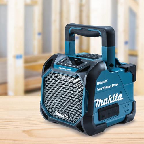 ト*シ様 makita マキタ Bluetooth スピーカー MR203 楽天市場】マキタ 充電式スピーカー MR203(青)/MR203B (黒