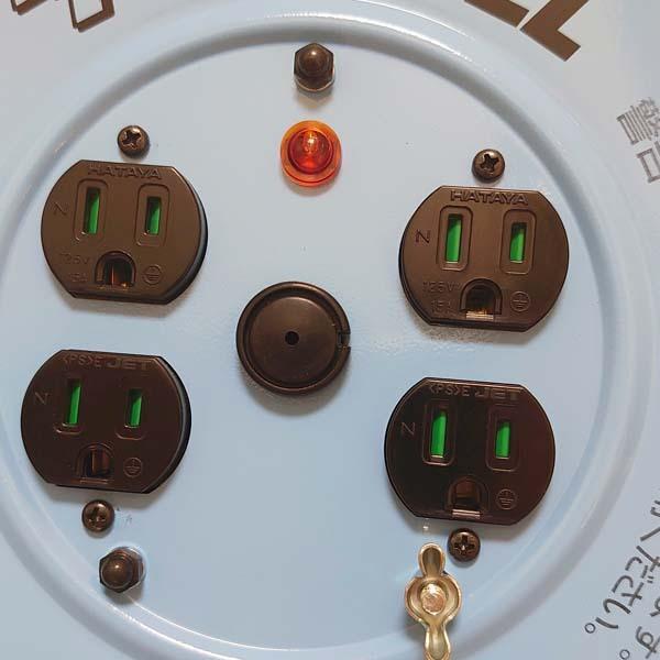 HATAYA（ハタヤ） ちょっと短め40m 接地付コードリール YT-40K 電工