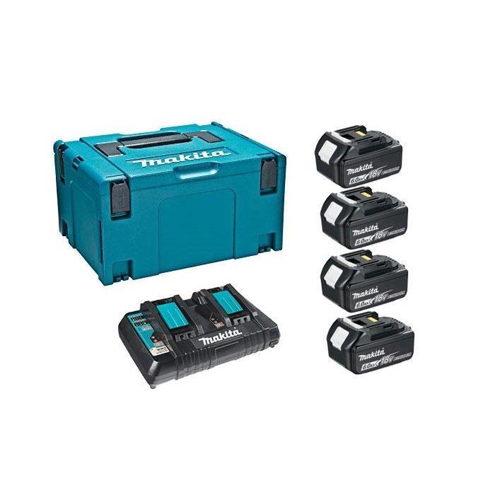 ●送料無料●未使用●A-67094●makita●マキタ●パワーソースキット2 マキタ（makita） パワーソースキット2 A-67094 18V/6.0Ahバッテリ×4個