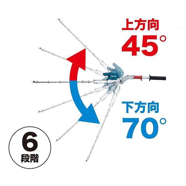 マキタ 充電式ポールヘッジトリマ MUN500WDRG 500mm 角度可変/2グリップ 18V 6.0Ahバッテリ・充電器付｜toolstakumi2｜03