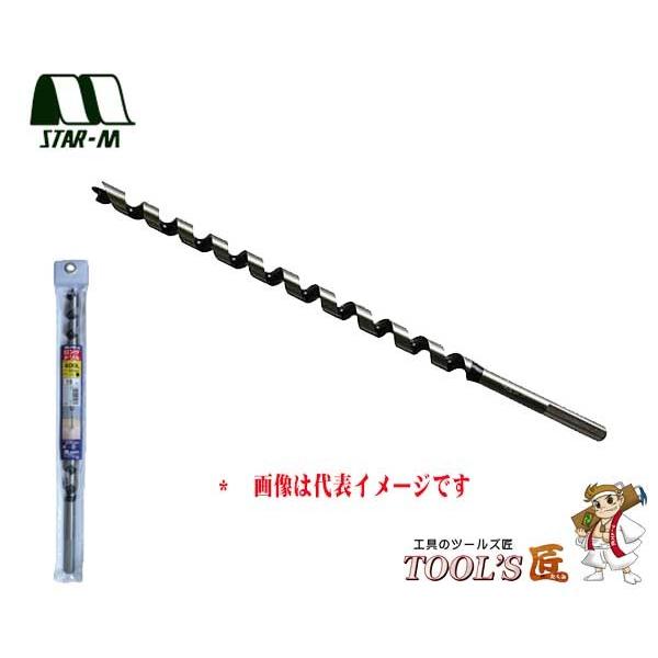 スターエム 木工錐 No.4L ロングドリル400L 21mm 4L-210｜toolstakumi