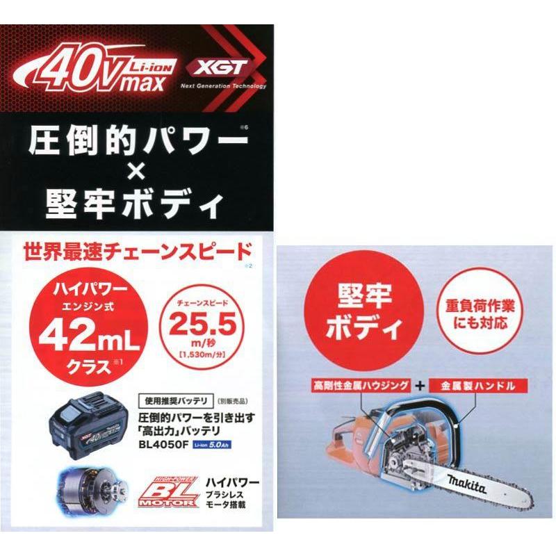マキタ 充電式チェンソー MUC019GZ 薄刃80TXL仕様 モーター部 マキタ 充電式チェンソー MUC019GZ 薄刃80TXL仕様 モーター部