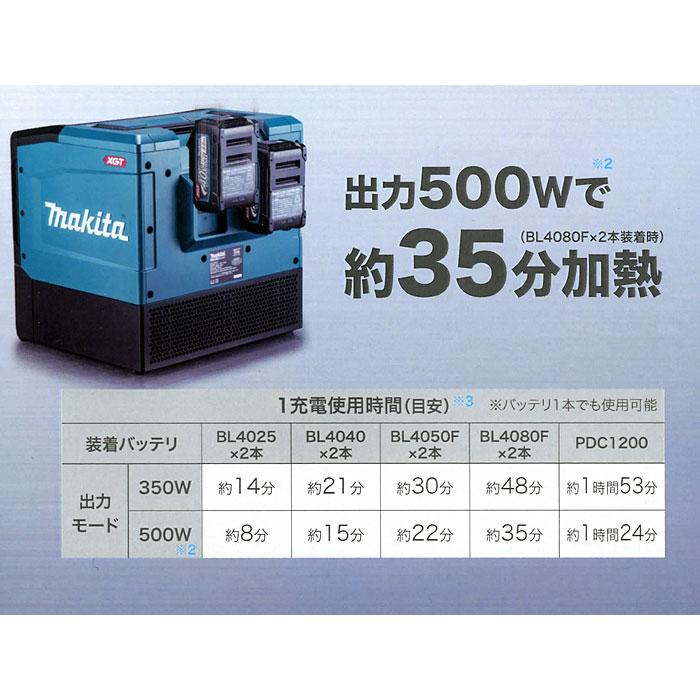 マキタ 40Vmax 充電式電子レンジ MW001GZ 本体のみ(バッテリ マキタ 40Vmax 充電式電子レンジ MW001GZ 本体のみ(バッテリ