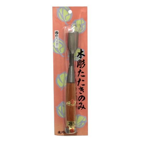 三木章 木彫ノミ タタキ 浅丸 21MM : ToolStyle - 通販 - Yahoo