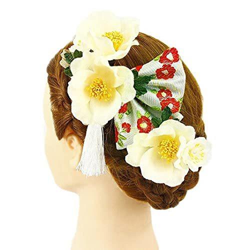 Sale 10 Off 袴 卒業式 浴衣 振袖 成人式 髪飾り 結婚式 ちりめ つまみ細工 簪 手作り かんざし 洋 和 花 白 リボン 2点セット かんざし 髪飾り Pathwaysfl Org