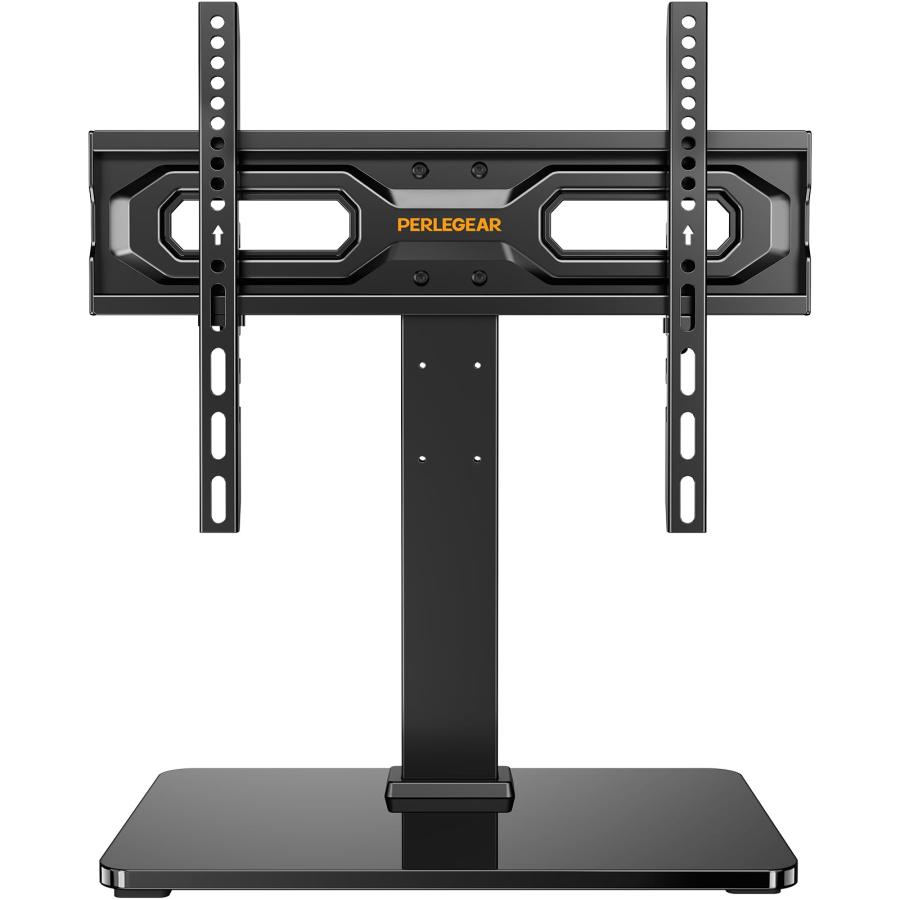 PERLEGEAR 卓上テレビスタンド 低めロータイプ 23〜60インチ対応 9段階高さ調節 VESA 75×75〜400×400mm 耐荷重45kg 壁寄せでスッキリ tvスタンド（Yahoo!・トーレ2号店）