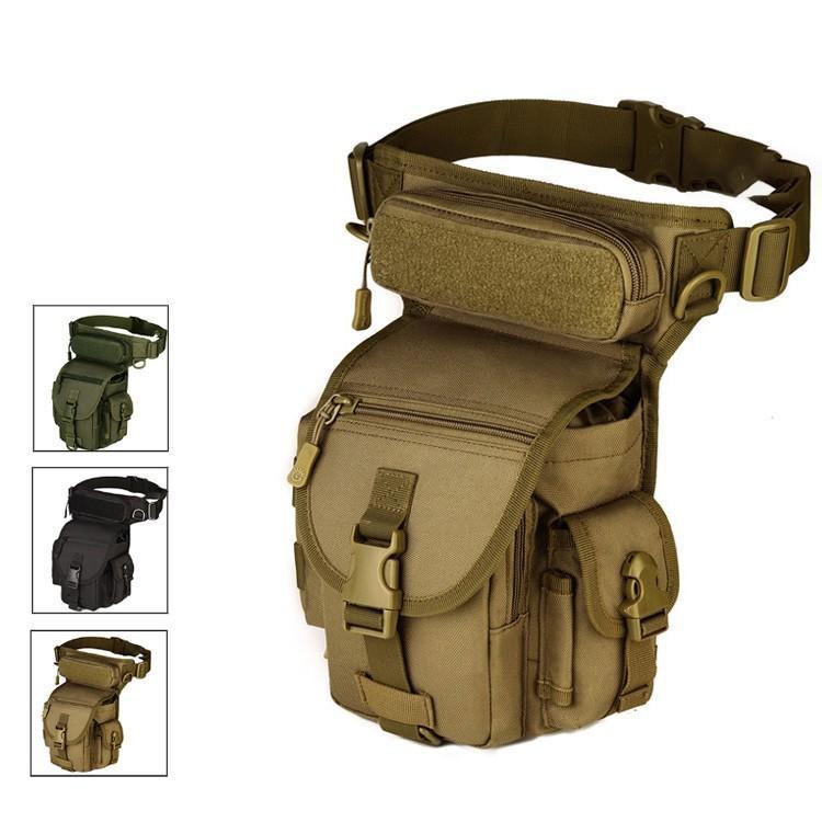 Kk Martメンズ レッグポーチ レッグバッグ ボディバッグ 多機能 アウトドア ウエストポーチ 耐磨耗 カジュアル 鞄 バイク 自転車 登山 ポーチ 釣り サバゲー おすすめ