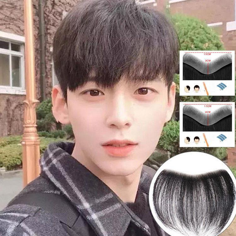 人毛100％ メンズウィッグ 部分ウィッグ ハーフウィッグ つけ毛 男性用ウイッグ 自然 ウイッグ エクステンション かつら イメチェン　 ボリュームアップ :menspartwig013:kk.mart - 通販 - Yahoo!ショッピング