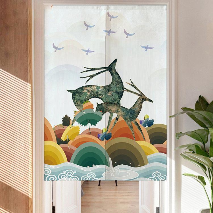 通販でクリスマス カーテン のれん 暖簾 遮光のれん 間仕切り 目隠し おしゃれ 四季兼用 リビングルーム 寝室 洗面所 部屋仕切り スクリーン 在宅 ワーク 勤務 インテリア Cisama Sc Gov Br