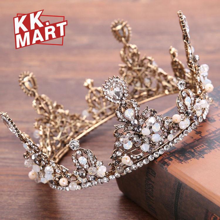 お嫁さん お姫様 ティアラ 王冠 髪飾り クラウン 花嫁 おしゃれ レディース ヘアアクセサリー ウェディング 結婚式 髪留め ヘッドアクセ