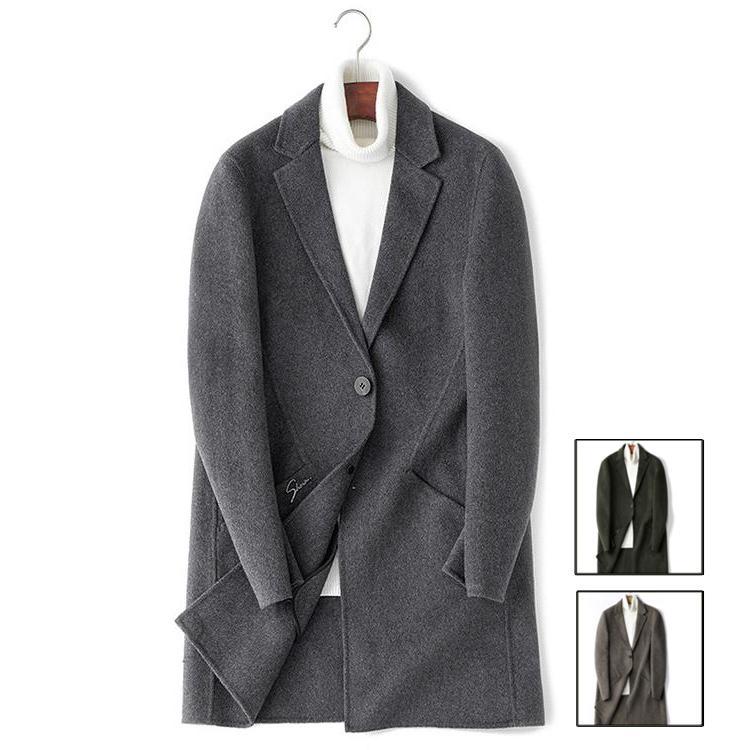 ポイント10倍 チェスターコート メンズコート 秋冬 ラシャコート ロングコート 男性 ジャケット アウター コート 通勤 カジュアル 代 30代 40代 気質アップ Mahy Almahy Ae