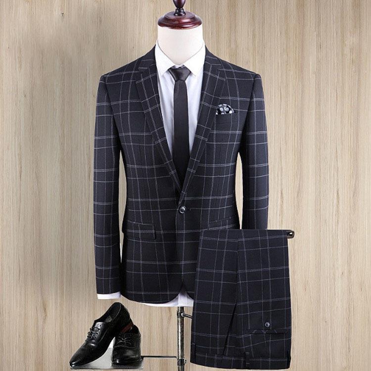 2点セット セットアップ メンズ スーツ フォーマル ワンボタン スリム 韓国風 テーラード ビジネススーツ スラックス 通勤 結婚式 紳士服 Y19 Nanssuitset053 Kk Mart 通販 Yahoo ショッピング