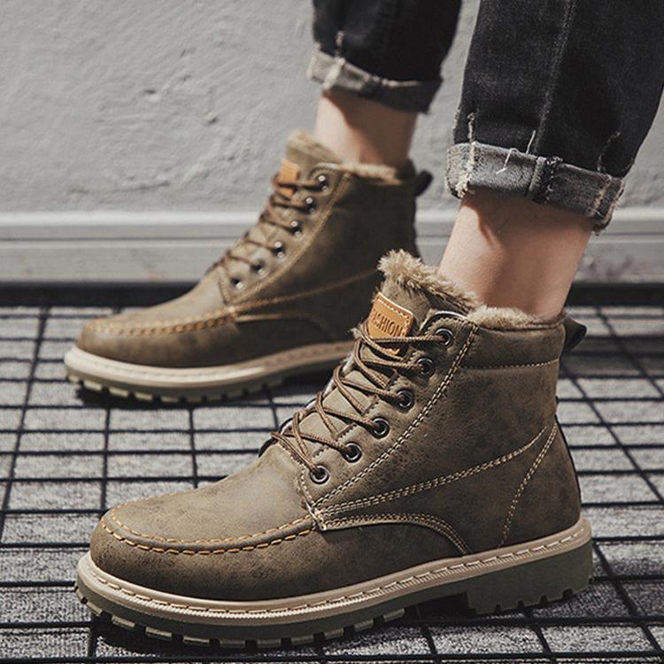 ムートンブーツ ショートブーツ メンズブーツ ワークブーツ 裏起毛 おしゃれ 保温 防風 合わせやすい カジュアル 冬靴 防滑 防寒 オシャレ 暖かい Y Mensnowbb150 Kk Mart 通販 Yahoo ショッピング