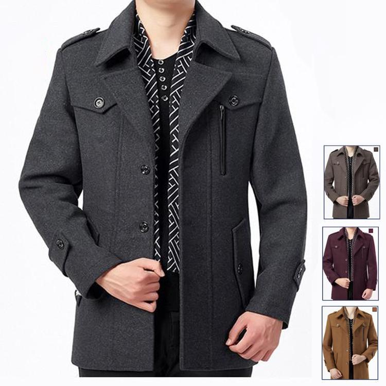 メンズコート コート 春 秋 メンズ 無地 スタンドカラー ジャケット ミディアム トップス アウター ロングコート 定番 通勤 カジュアル シンプル Y Nansfy096 Kk Mart 通販 Yahoo ショッピング