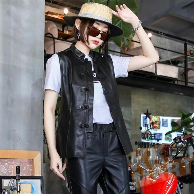 春夏秋冬 本革 ベスト レディース レザーベスト ジレベスト チョッキ