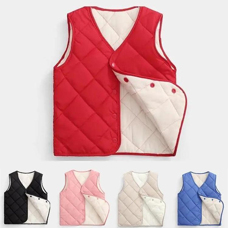 1点 2点セット 秋冬 キッズ ダウンベスト 女の子 男の子 中綿ダウン こどもダウンコート