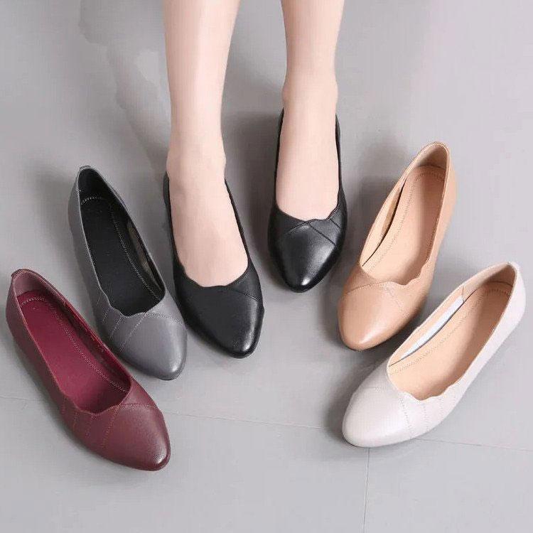 メール便送料無料 パンプス レディース革靴 女性 フラット 春夏秋冬 オールシーズン 本革 疲れない 履きやすい 革靴 シューズ 歩きやすい 婦人靴 海外輸入 n Go Th