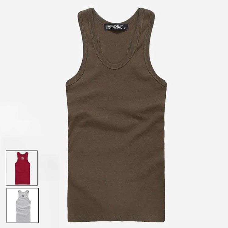 1枚 2枚セット 夏用 タンクトップ メンズ おしゃれ ベーシックタンクトップ ノースリーブ サーマル 細身 スリム スポーツ インナー 今年も話題の