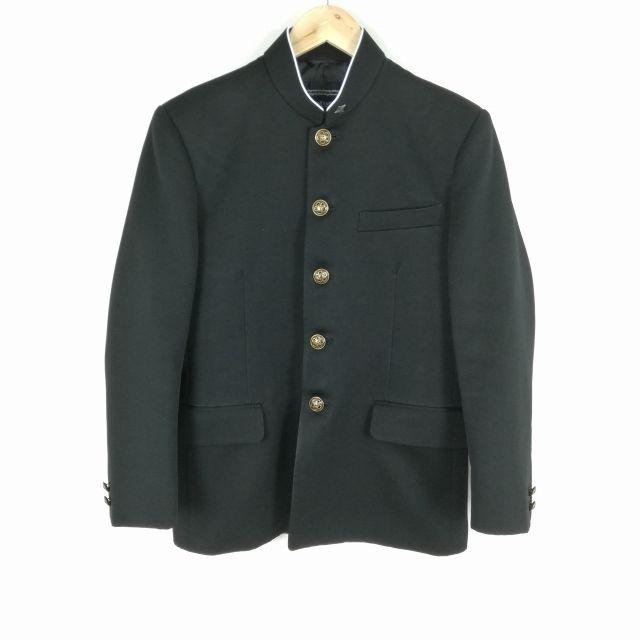 学ラン上下　160A 学生服 学ラン 160A 男子 上着 標準型学生服 ラウンドカラー カシドス