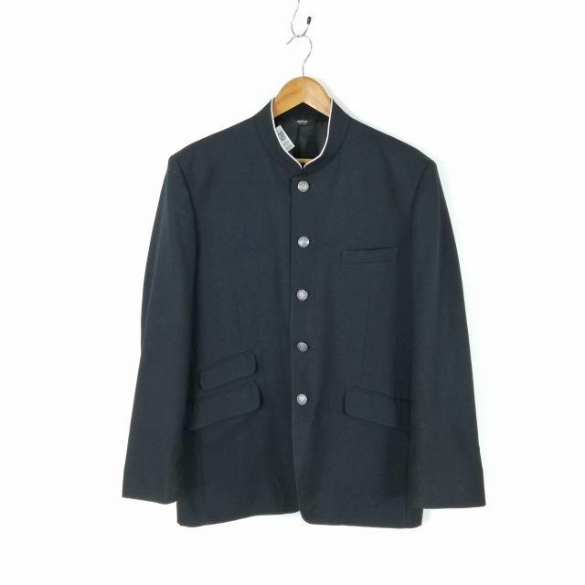 学生服 学ラン LL 男子 上着 ウール混 学校指定制服 ラウンドカラー