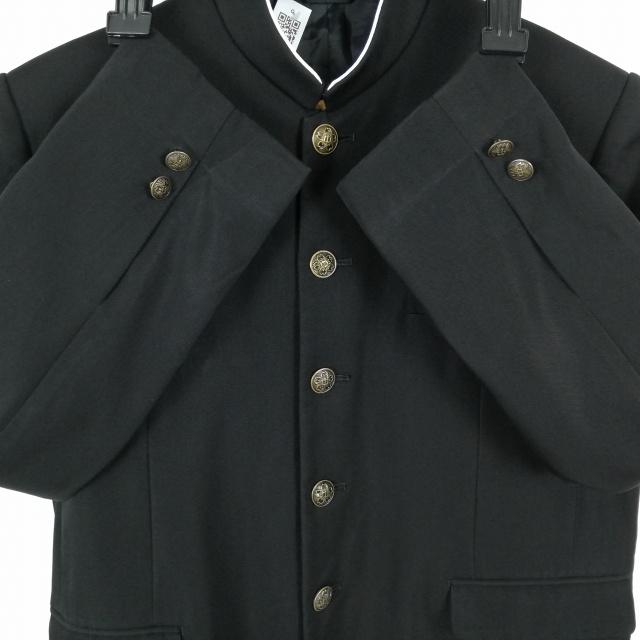 中古品　中学生制服　男子　165A 学生服 学ラン 165A 男子 富士ヨット 上着 福岡那珂川北中学 学校指定