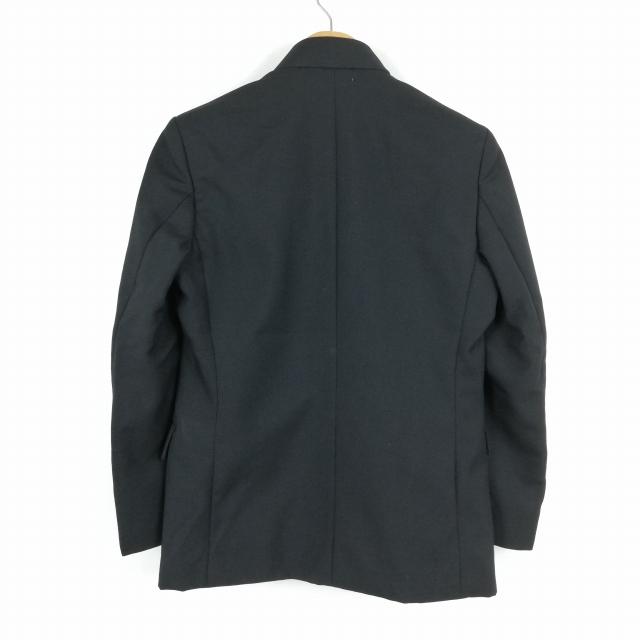 学生服 学ラン 155A 男子 上着 ウール混 標準型学生服 詰襟 サージ 黒