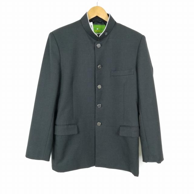 学生服 学ラン 175A 男子 上着 ウール混 学校指定制服 ラウンドカラー