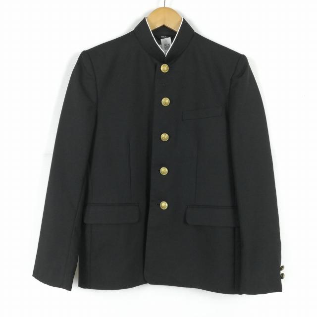 学ラン スラックス 中古  学生服  155A  ウエスト67cm 学生服 学ラン 155A 男子 富士ヨット 上着 丸洗い可 ウール混 標準型
