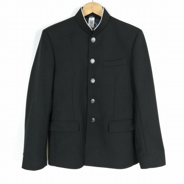 学生服 学ラン 160A 男子 上着 丸洗い可 ウール 福岡希望が丘中学 標準