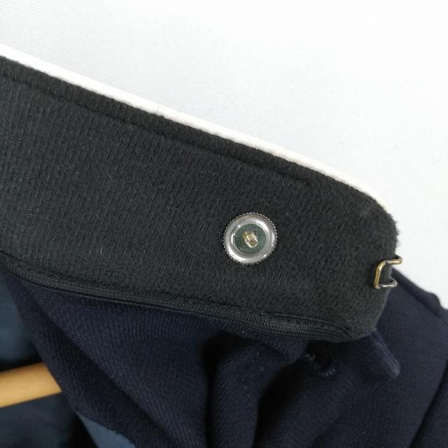学生服 学ラン 185A 男子 富士ヨット 上着 ウール混 神奈川小田原高校 学校指定制服 ラウンドカラー 紺 中古 ランクC a3 JJ7108_3