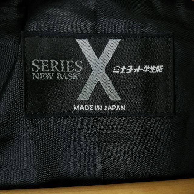学生服 学ラン 175A 男子 富士ヨット 上着 丸洗い可 ウール混 標準型学生服 ラウンドカラー カシドス 黒 中古 ランクB a3 JJ7132_4