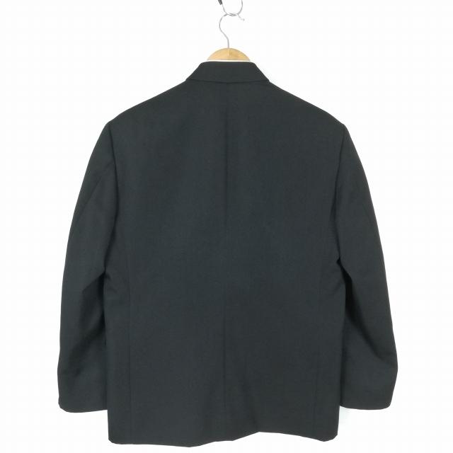 学生服 学ラン 170A 男子 トンボ 上着 丸洗い可 ウール混 ラウンドカラー カシドス 黒 中古 ランクB a3 JJ7192_1