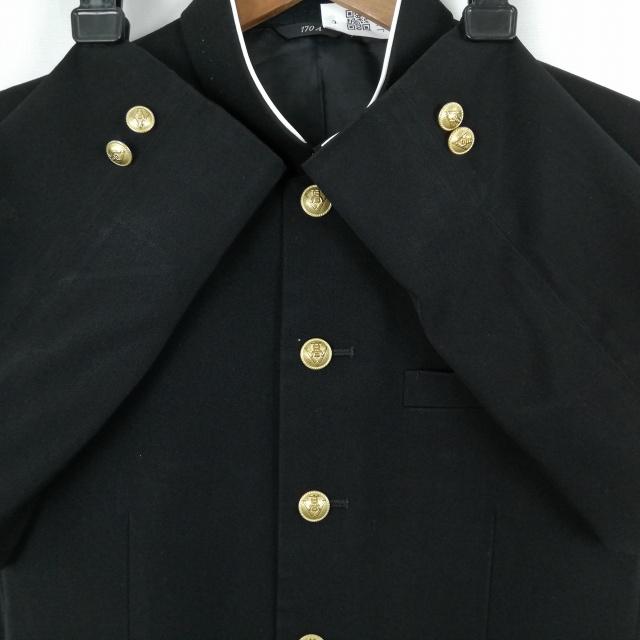 学生服 学ラン 170A 男子 カンコー 上着 丸洗い可 ウール混 標準型学生